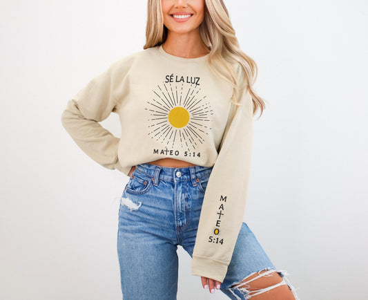 Se la luz Sweatshirt, Religious Spanish Women's shirt Gift, Christian Shirt in Spanish, Frases Religiosas Shirt, Spanish Shirt for Christian