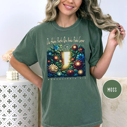 Spanish Christian Women's T-shirt, Religious Tee, Faith-based Top, Regalo para mama, Inspirational Gift, Spanish ministry gift