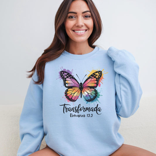 Christian Women Sweatshirt, Bible Verse Crewneck, Unisex Religious Pullover, Spanish Quote Jumper, Inspirational Christian Apparels