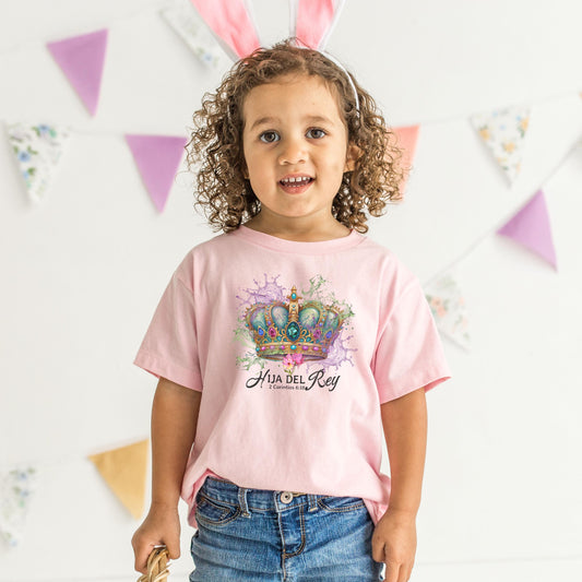 Hija del Rey shirt, spanish christian tee, gift for spanish person, Spanish Shirt Christian, Bible T-shirts, Religious Spanish T-shirt Gift