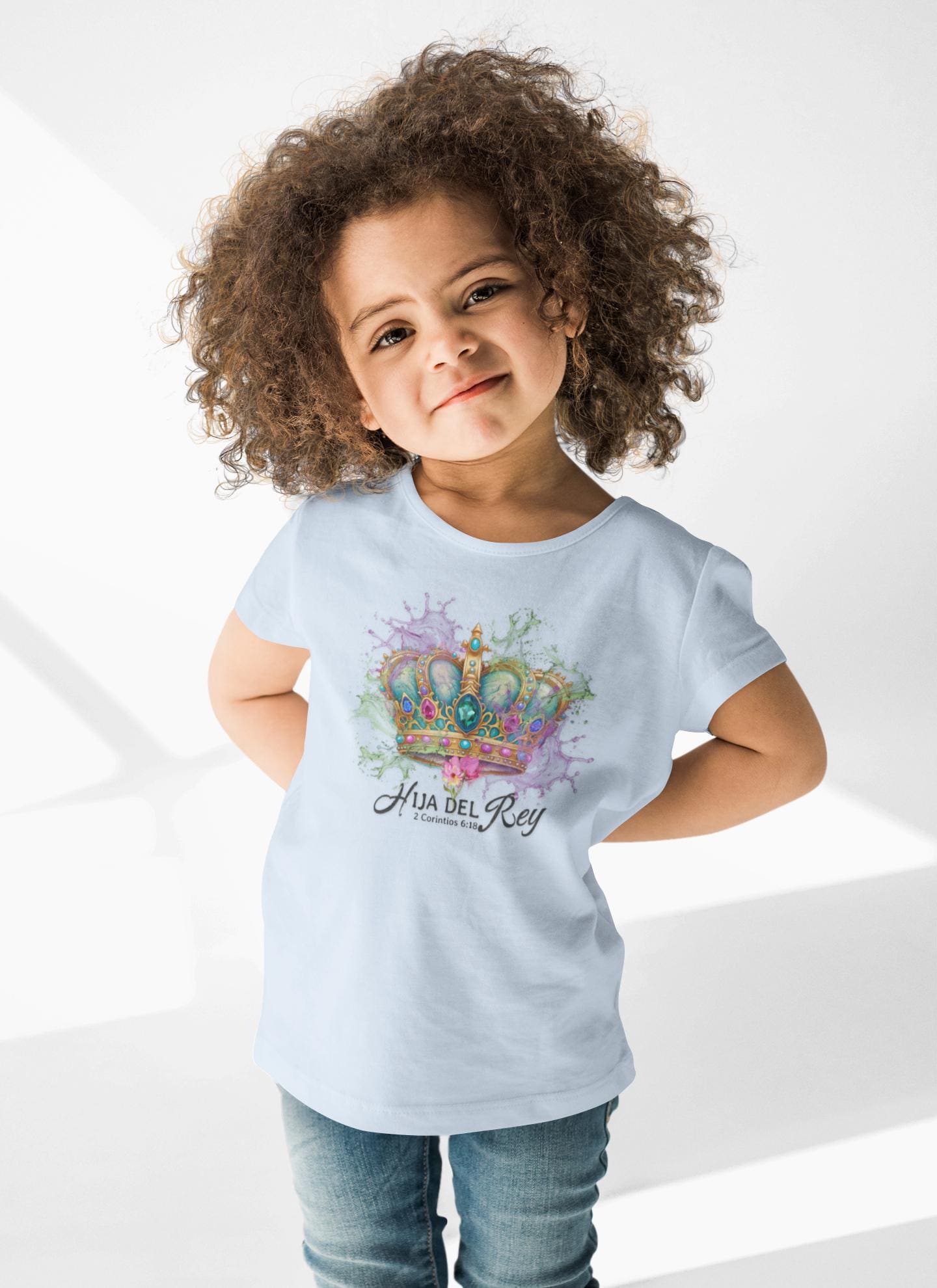 Hija del Rey shirt, spanish christian tee, gift for spanish person, Spanish Shirt Christian, Bible T-shirts, Religious Spanish T-shirt Gift