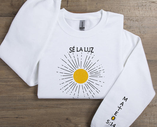 Se la luz Sweatshirt, Religious Spanish Women's shirt Gift, Christian Shirt in Spanish, Frases Religiosas Shirt, Spanish Shirt for Christian