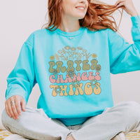 Prayer Faith Sweatshirt, Inspirational Christian Sweatshirt, Womens Religious Gift, Comfortable Faith Pullover, Trendy Christian Clothing