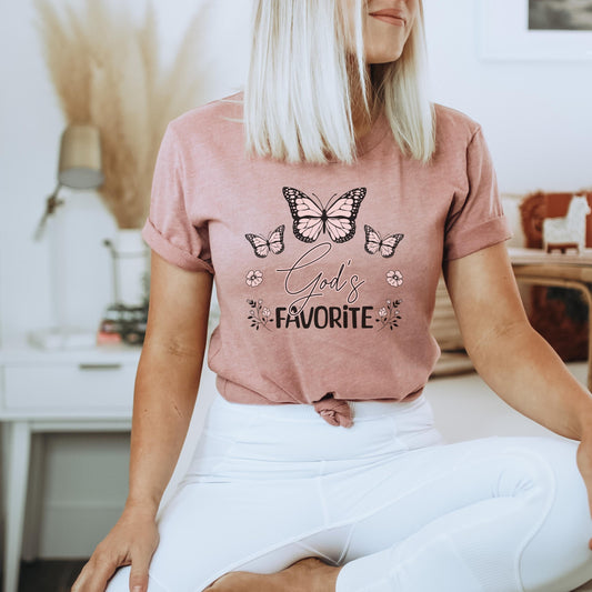 God's Favorite Tshirt, Godly Woman Shirt, Daughter of God Shirt, Trendy Religious Graphic Tee, Women's Christian Apparel, Godly Gift for Her