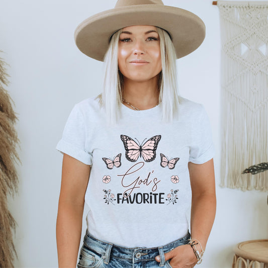 God's Favorite Tshirt, Godly Woman Shirt, Daughter of God Shirt, Trendy Religious Graphic Tee, Women's Christian Apparel, Godly Gift for Her
