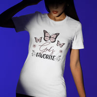 God's Favorite Tshirt, Godly Woman Shirt, Daughter of God Shirt, Trendy Religious Graphic Tee, Women's Christian Apparel, Godly Gift for Her