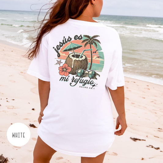 Spanish Christian Vacation T-Shirt, Playera Cristiana, christian shirts for women in spanish, Spanish christian gifts, spanish faith tee