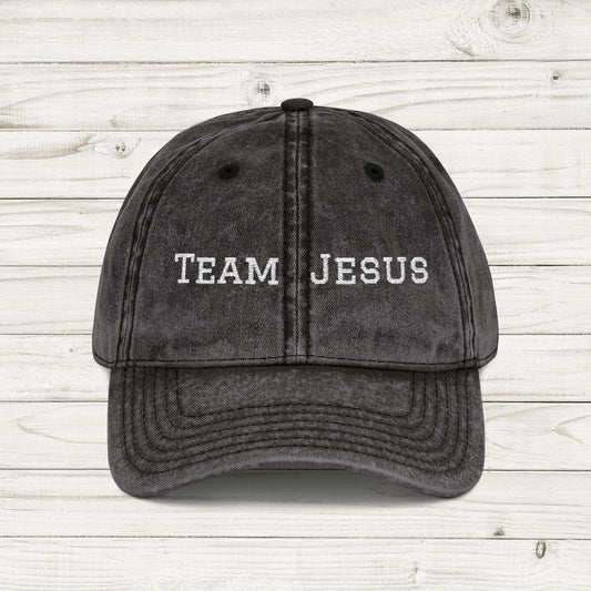 Embroidered Christian hat, Team Jesus Apparel, Vintage Team Jesus Cap, Faith-Based Hat, Christian Apparel, Gift for Believers, Christian cap