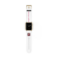 Daughter of the King Watch Band, Inspirational Gift for Women, Personalized Fitness Tracker, Floral Design, Christian Accessory