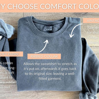 Love Never Fails Comfort Colors Sweatshirt, Bible Verse Apparel, Christian Long Sleeve, Christian gift, Bible Verse Shirt, Jesus sweatshirt