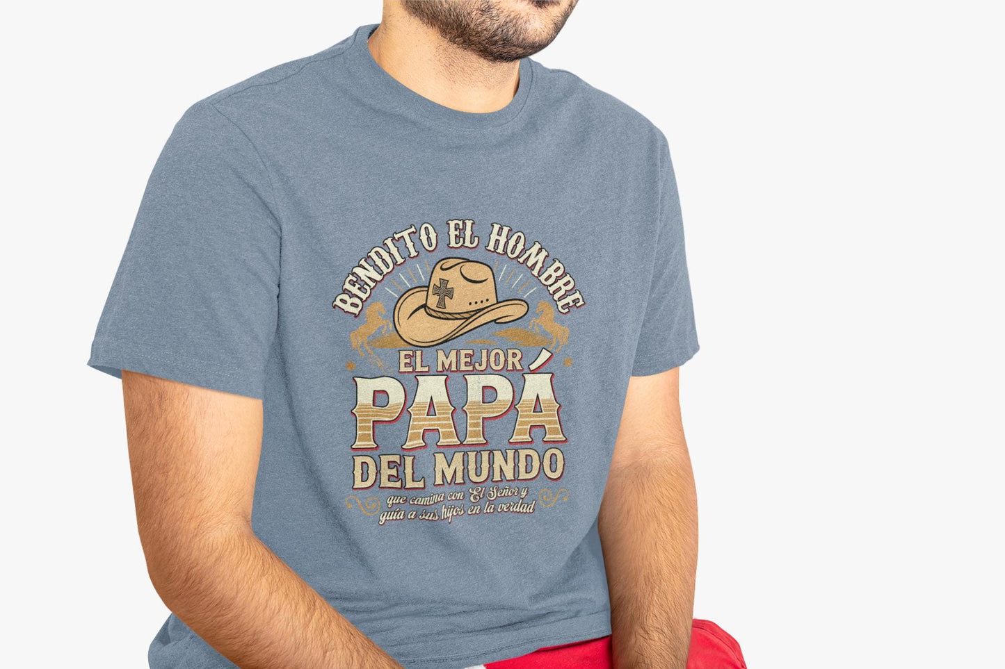 Spanish Christian Mens T-Shirt, Spanish Religious Graphic Shirt, imagenes cristianos para hombres, Hombre de Dios, Spanish christian gift