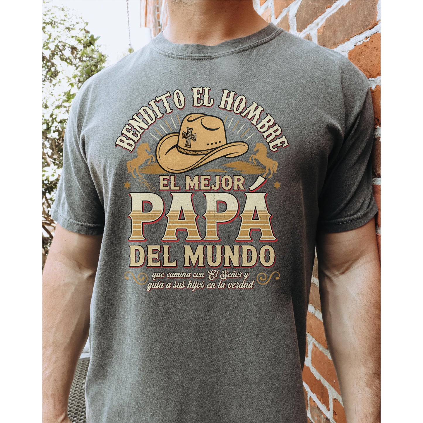 Spanish Christian Mens T-Shirt, Spanish Religious Graphic Shirt, imagenes cristianos para hombres, Hombre de Dios, Spanish christian gift