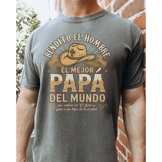 Spanish Christian Mens T-Shirt, Spanish Religious Graphic Shirt, imagenes cristianos para hombres, Hombre de Dios, Spanish christian gift