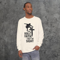Skateboarding Themed Christian Long Sleeve T-Shirt, Skateboarder Gift, Christian Long Sleeve Shirt, Religious Clothing, Christian Skater