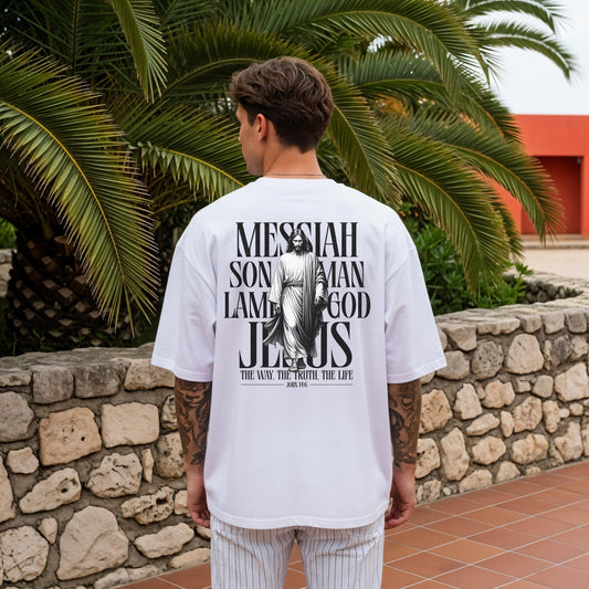Mens Jesus Christian Tee, The Truth The Way and The Life Apparel, Mens Church apparel, Youth pastor gift, christian man t-shirt, Jesus Tee