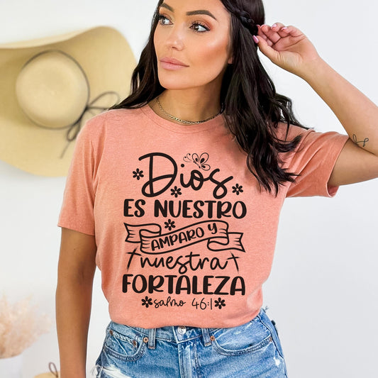 Spanish Christian Tee Shirt, Latin Christian T-Shirt, Spanish Faith gift, Spanish Christian Apparel, Hispanic church tee, Latin mom gift