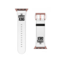 Christ is King Leather Watch Band - Religious Christian Gift, Bible Verse Wrist Strap, Cross Symbol Fit, Prayer Time Accessory, Easter