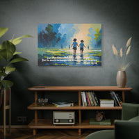 Christian Canvas Wall Art, Matthew 19:14 Christian Decor, Bible Verse Quote, Religious Gift, Scripture Art, Inspirational Home Decor