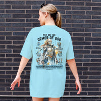Armor of God Comfort Colors® Bible Verse Shirt, Cute Christian Shirt For Women, Jesus t-shirt, Christian Gift for woman, Young christian tee
