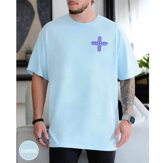 Mens Comfort Colors Jesus Shirt, God Saves Tee for Christians, Gift for youth pastor, Trendy Faith apparel, Church Tee, Christian streetwear