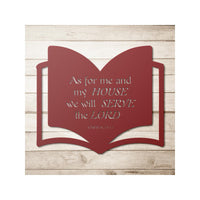 Bible wall metal art, Religious Home Decor, Christian Metal Gift, Christian Home Decor, Metal Christian Wall Decor, Jesus art, Joshua 24