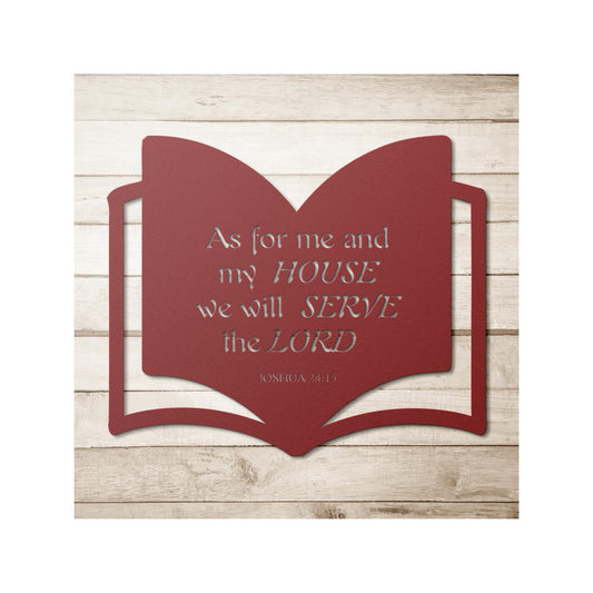 Bible wall metal art, Religious Home Decor, Christian Metal Gift, Christian Home Decor, Metal Christian Wall Decor, Jesus art, Joshua 24