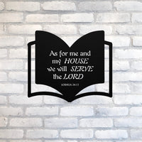 Bible wall metal art, Religious Home Decor, Christian Metal Gift, Christian Home Decor, Metal Christian Wall Decor, Jesus art, Joshua 24