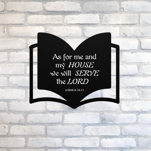 Bible wall metal art, Religious Home Decor, Christian Metal Gift, Christian Home Decor, Metal Christian Wall Decor, Jesus art, Joshua 24