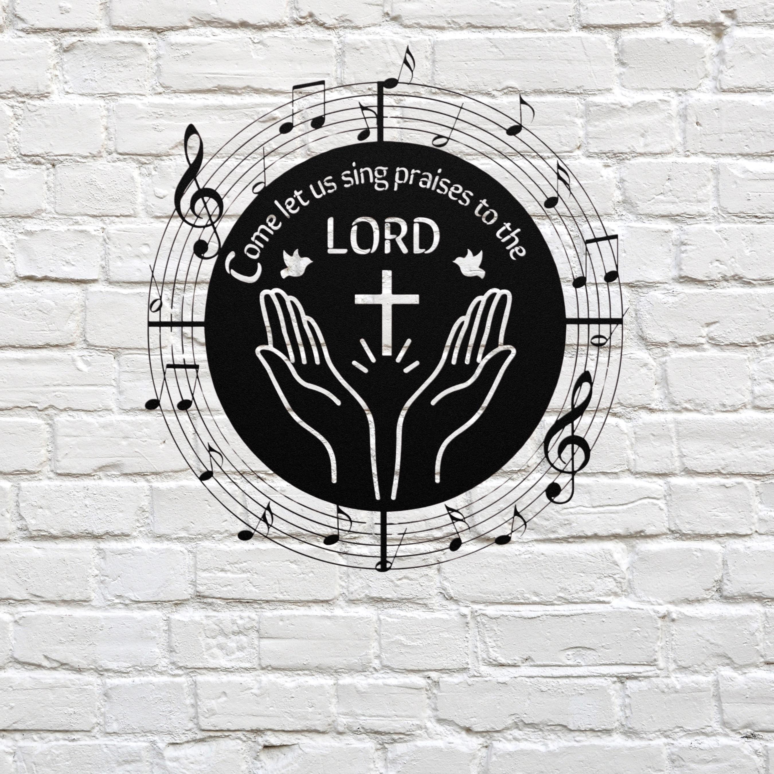 Christian metal wall art, worship leader gift, Scripture Wall Art, Christian Artwork, Jesus Wall Art, Christian Wall Decor, Psalm 47