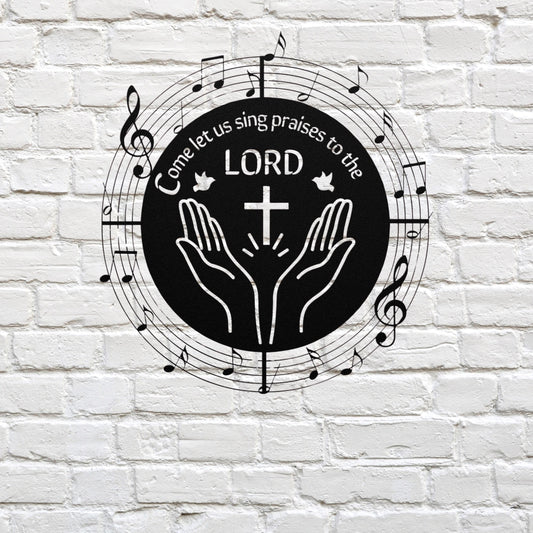 Christian metal wall art, worship leader gift, Scripture Wall Art, Christian Artwork, Jesus Wall Art, Christian Wall Decor, Psalm 47