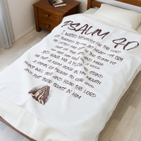 Psalm 40 Christian Blanket, Cozy Christian Gift, Bible Verse Decor, Faith-Based Gift, Religious Blanket, Christian throw, christian gift