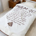 Psalm 40 Christian Blanket, Cozy Christian Gift, Bible Verse Decor, Faith-Based Gift, Religious Blanket, Christian throw, christian gift