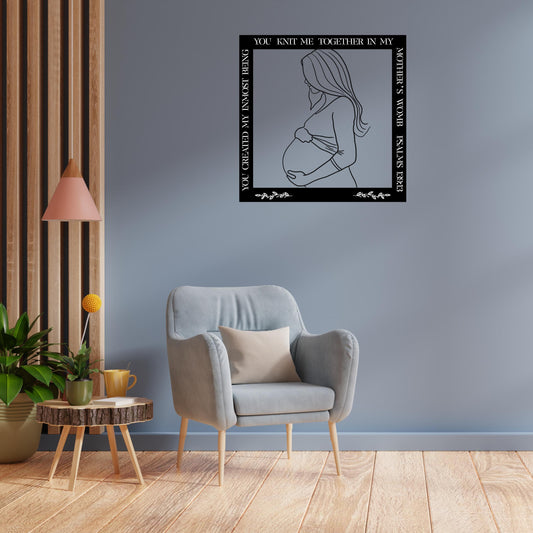 Christian Metal Wall Art Decor, Jesus Wall Decor, Metal Bible Verse, Maternity Wall Decor, Christian Home Decor, Bible Verse Wall Decor