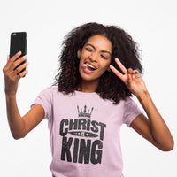 Christ is King Comfort Colors T-Shirt, Faith-based Apparel, Women's Religious Tee, Christian Gift for women, Trendy Christian apparel