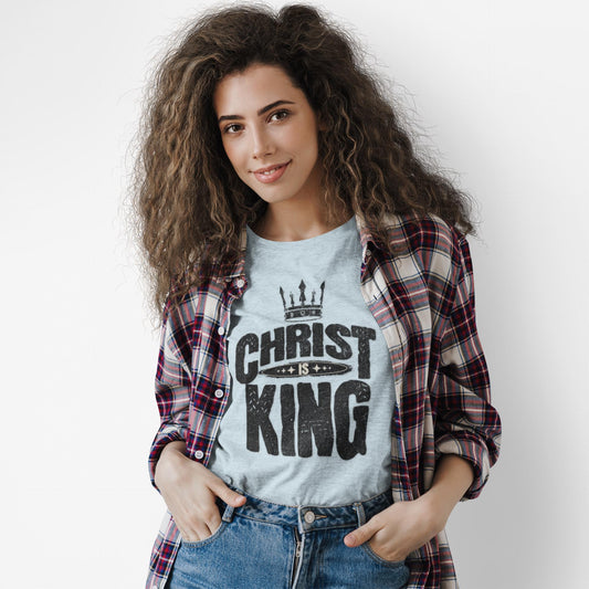 Christ is King Comfort Colors T-Shirt, Faith-based Apparel, Women's Religious Tee, Christian Gift for women, Trendy Christian apparel