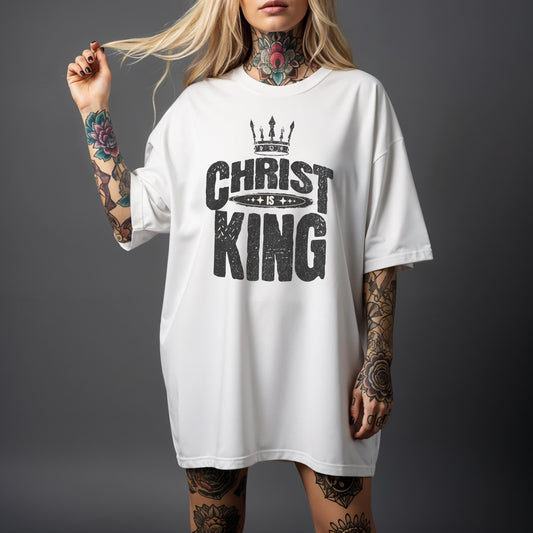 Christ is King Comfort Colors T-Shirt, Faith-based Apparel, Women's Religious Tee, Christian Gift for women, Trendy Christian apparel