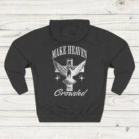 Make Heaven Crowded Hoodie for Christian Men, Christian Apparel Gift, Faith-based Hoodie, Trendy Christian Apparel, youth pastor gift