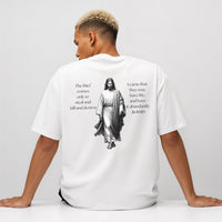 Jesus Bible verse T-Shirt - Men's Christian Shirt, Men's Religious Apparel, Christian Gift for dad, Gift for Youth Pastor, Jesus Tee