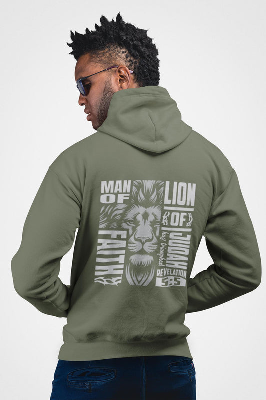 Lion of Judah Hoodie, Men's Religious Christian Gift, Spiritual Lion Sweatshirt, Men's Faith Apparel, Lion of Judah Clothing, Revelations