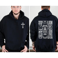 Lion of Judah Hoodie, Men's Religious Christian Gift, Spiritual Lion Sweatshirt, Men's Faith Apparel, Lion of Judah Clothing, Revelations