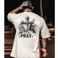 Christian Comfort Colors Mens T-shirt, Prayer Tee, Men's Religious Apparel, Church Apparel, Gift for Pastor, Gift for worship leader