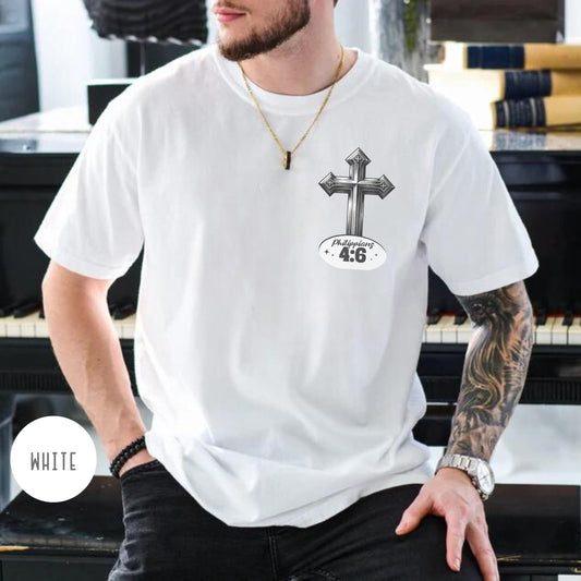 Christian Comfort Colors Mens T-shirt, Prayer Tee, Men's Religious Apparel, Church Apparel, Gift for Pastor, Gift for worship leader
