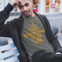 Stand Firm in the Lord Shirt – Christian Men’s Comfort Colors Tee – Bible Verse T Shirt – Faith Based Graphic Top – Religious Gift for Him