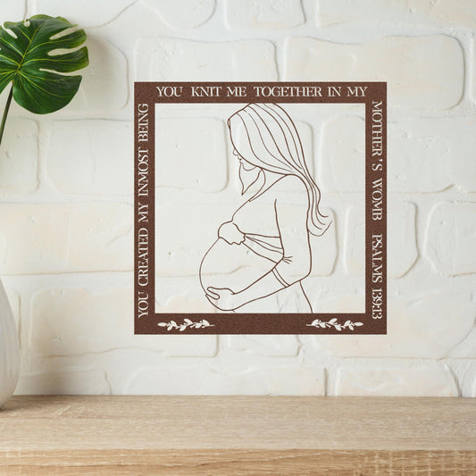 Christian Metal Wall Art Decor, Jesus Wall Decor, Metal Bible Verse, Maternity Wall Decor, Christian Home Decor, Bible Verse Wall Decor