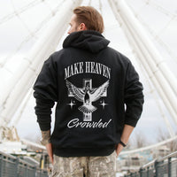 Make Heaven Crowded Hoodie for Christian Men, Christian Apparel Gift, Faith-based Hoodie, Trendy Christian Apparel, youth pastor gift