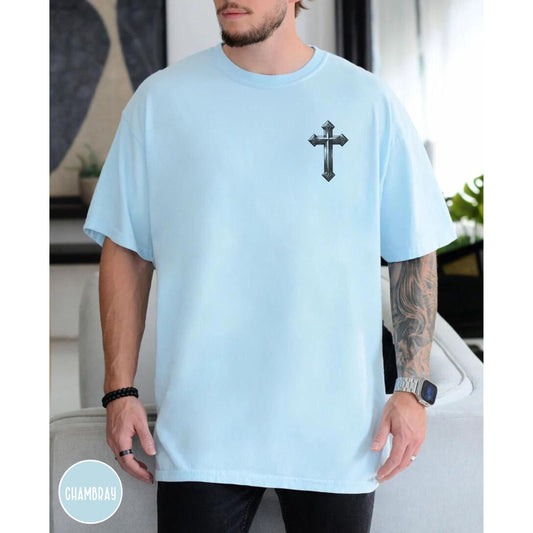 Jesus Bible verse T-Shirt - Men's Christian Shirt, Men's Religious Apparel, Christian Gift for dad, Gift for Youth Pastor, Jesus Tee
