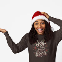 Jesus Is Born Sweatshirt, Christian Christmas Sweatshirt, Christian Christmas gift for women, Christmas Holiday Sweater, Christmas crewneck