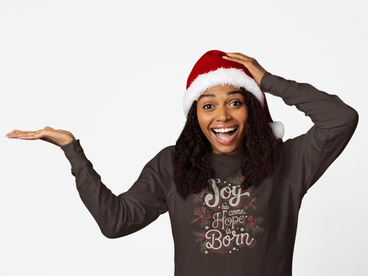 Jesus Is Born Sweatshirt, Christian Christmas Sweatshirt, Christian Christmas gift for women, Christmas Holiday Sweater, Christmas crewneck
