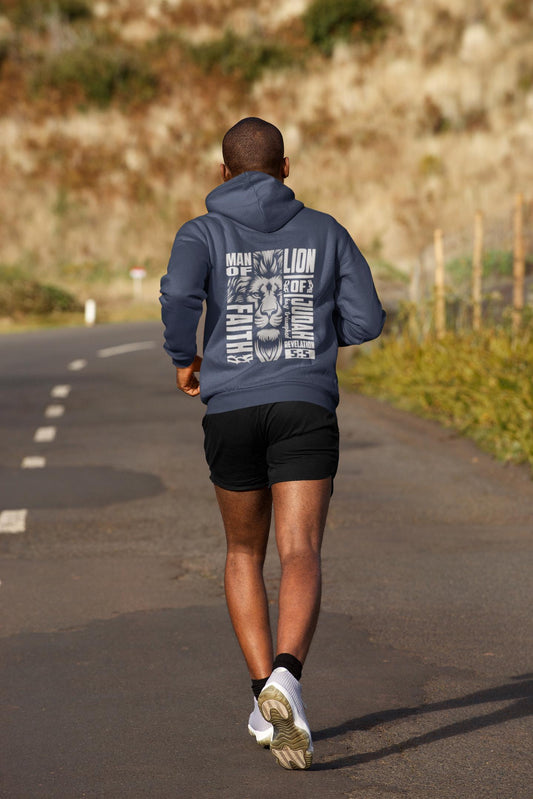 Lion of Judah Hoodie, Men's Religious Christian Gift, Spiritual Lion Sweatshirt, Men's Faith Apparel, Lion of Judah Clothing, Revelations