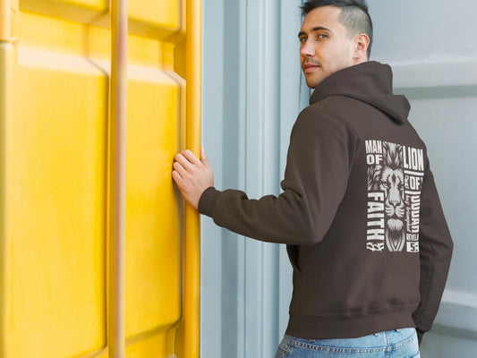 Lion of Judah Hoodie, Men's Religious Christian Gift, Spiritual Lion Sweatshirt, Men's Faith Apparel, Lion of Judah Clothing, Revelations